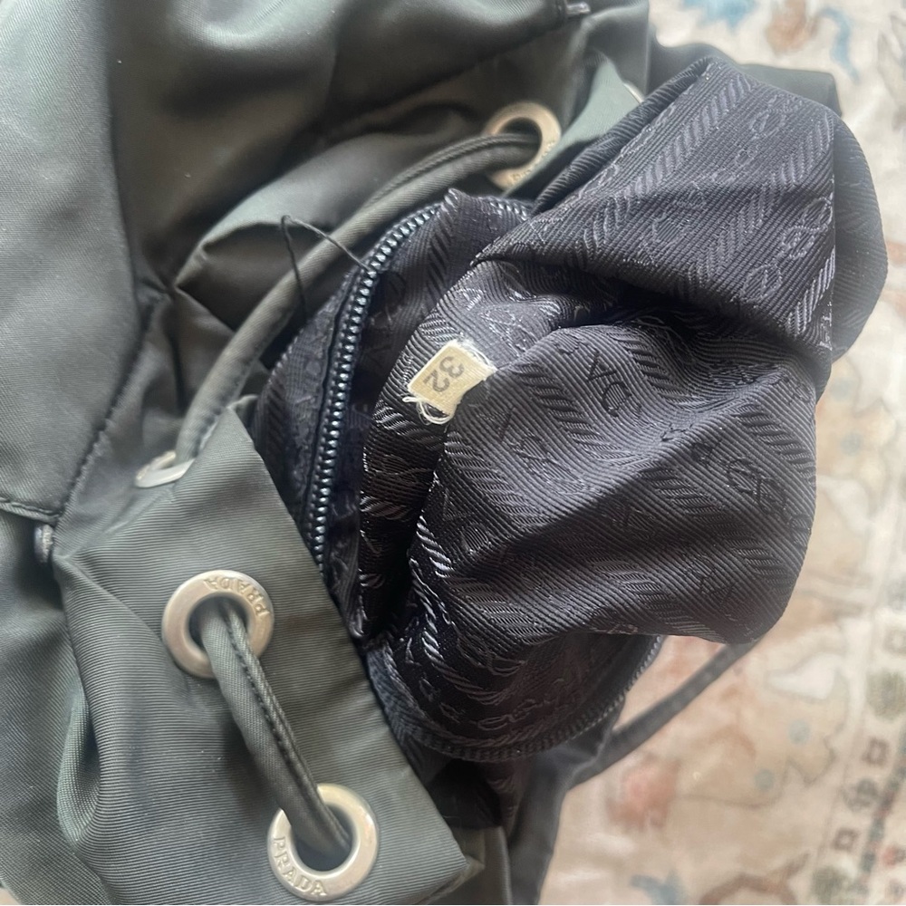 Prada Black Nylon Vintage Grey Backpack - Picture 7 of 16